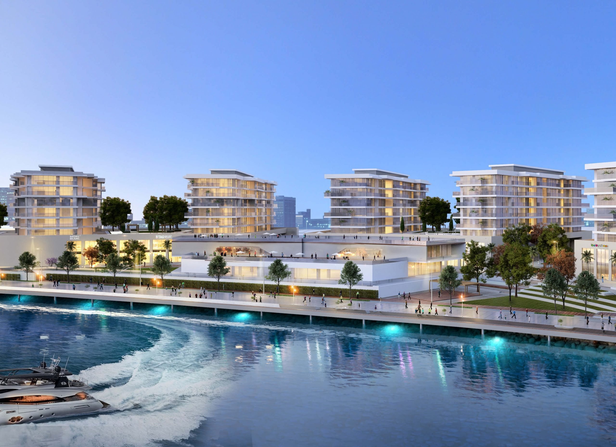 Blue Bay Walk, a development in Al Hamriya, Dubai