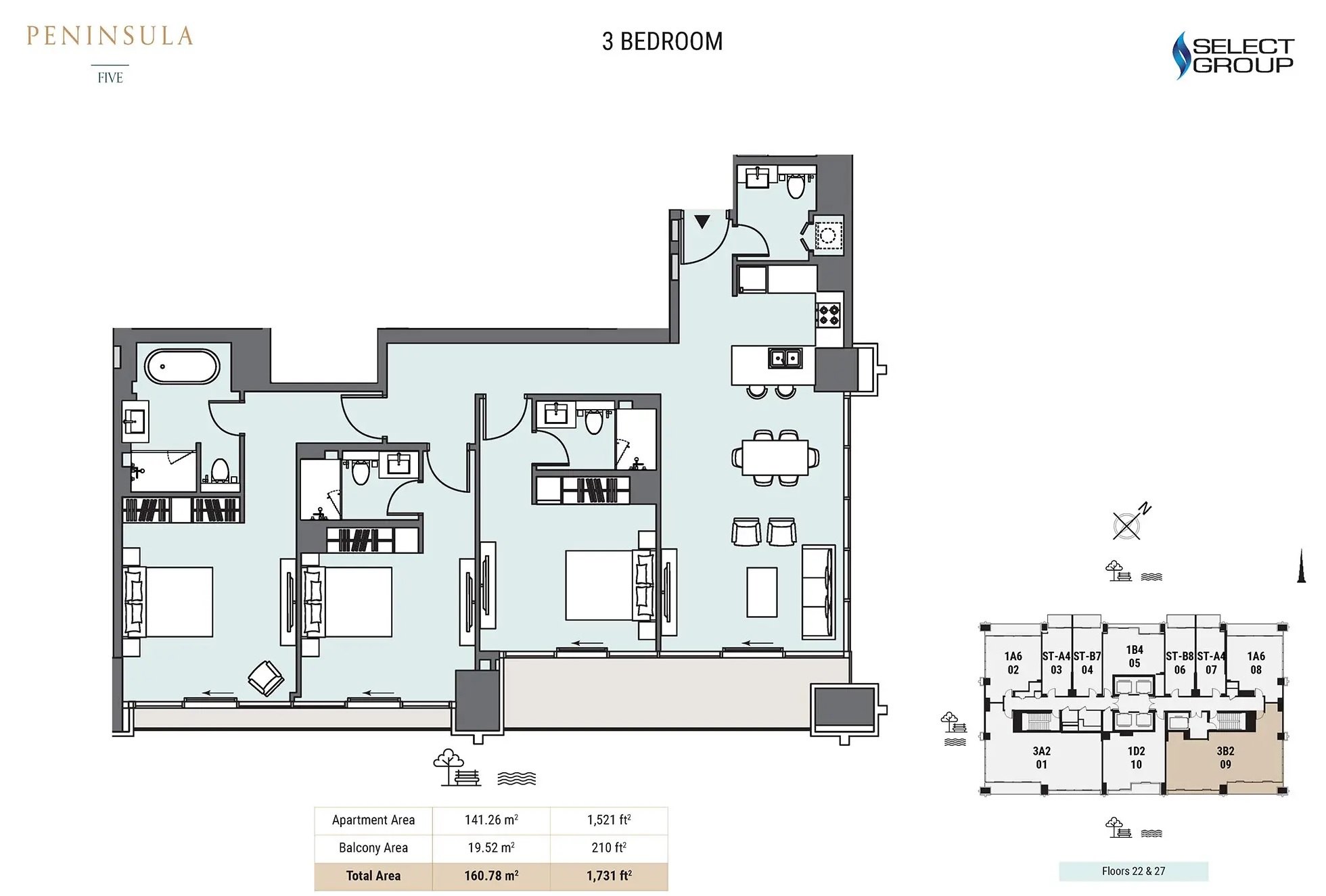 Peninsula Five, a development in Business Bay, Dubai, photo 3
