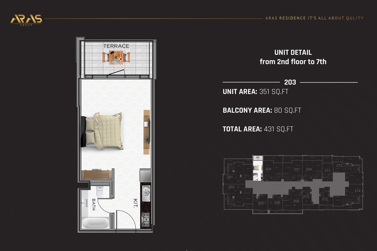 Aras Residence, a development in Majan, Dubai, photo 3