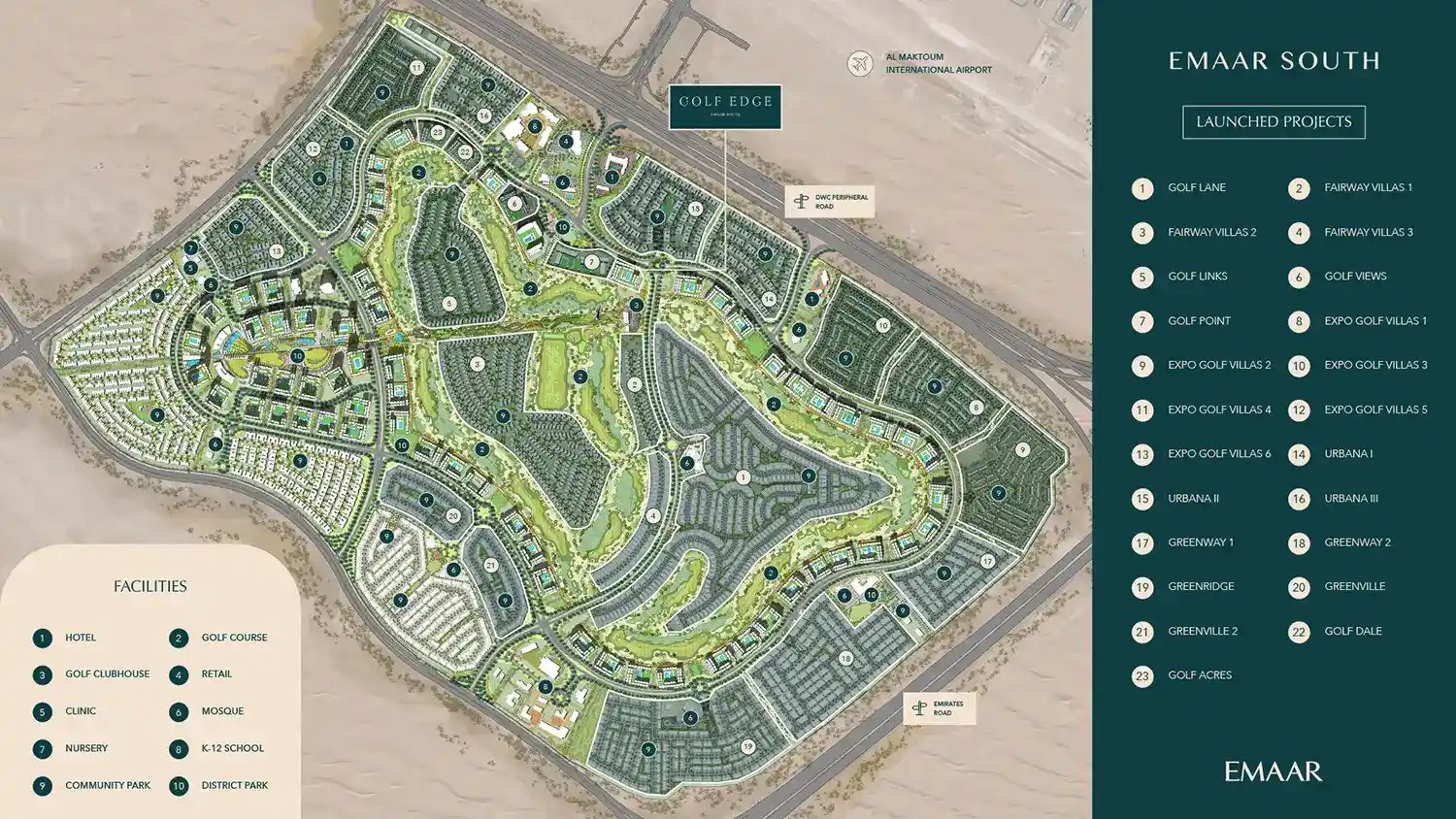 Golf Edge, a development in Emaar South, Dubai