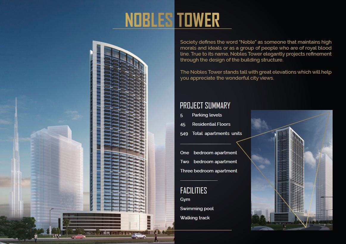 Nobles Tower, a development in Business Bay, Dubai