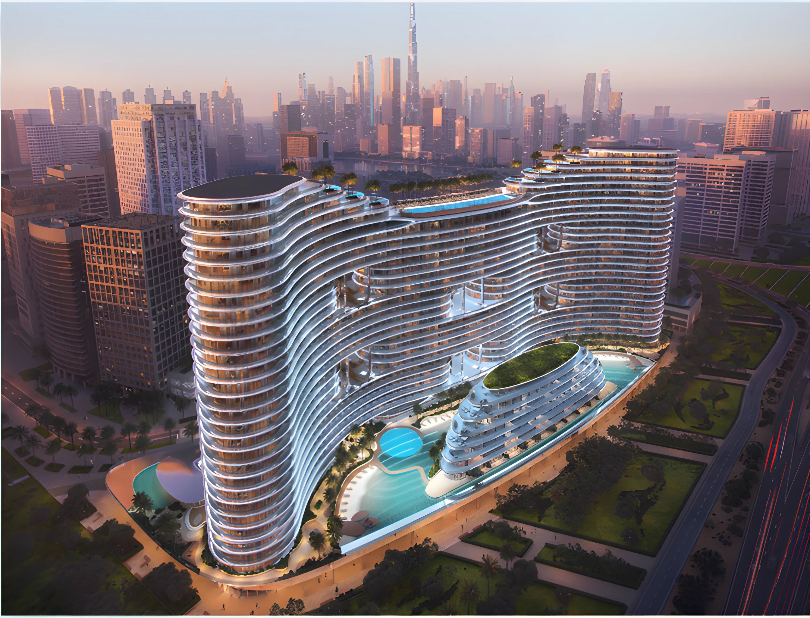 Binghatti Aquarise, a development in Business Bay, Dubai