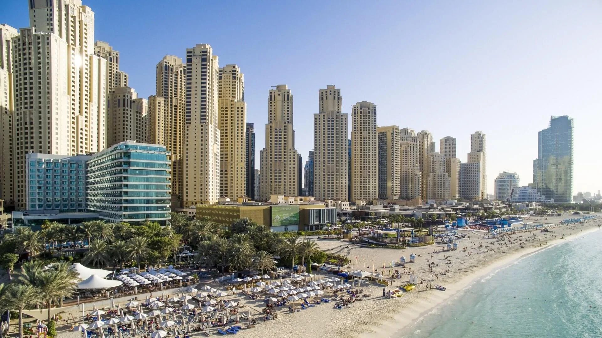 Jumeirah Beach Residence (JBR), a residential community in Dubai