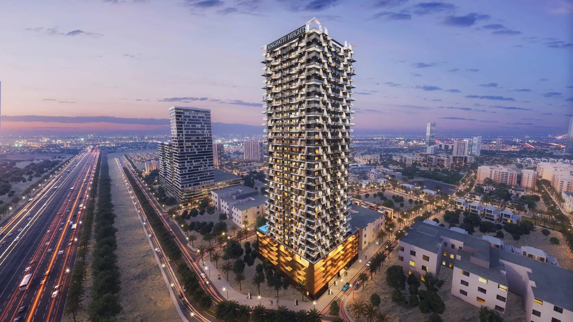 Binghatti Heights, a development in JVC (Jumeirah Village Circle), Dubai
