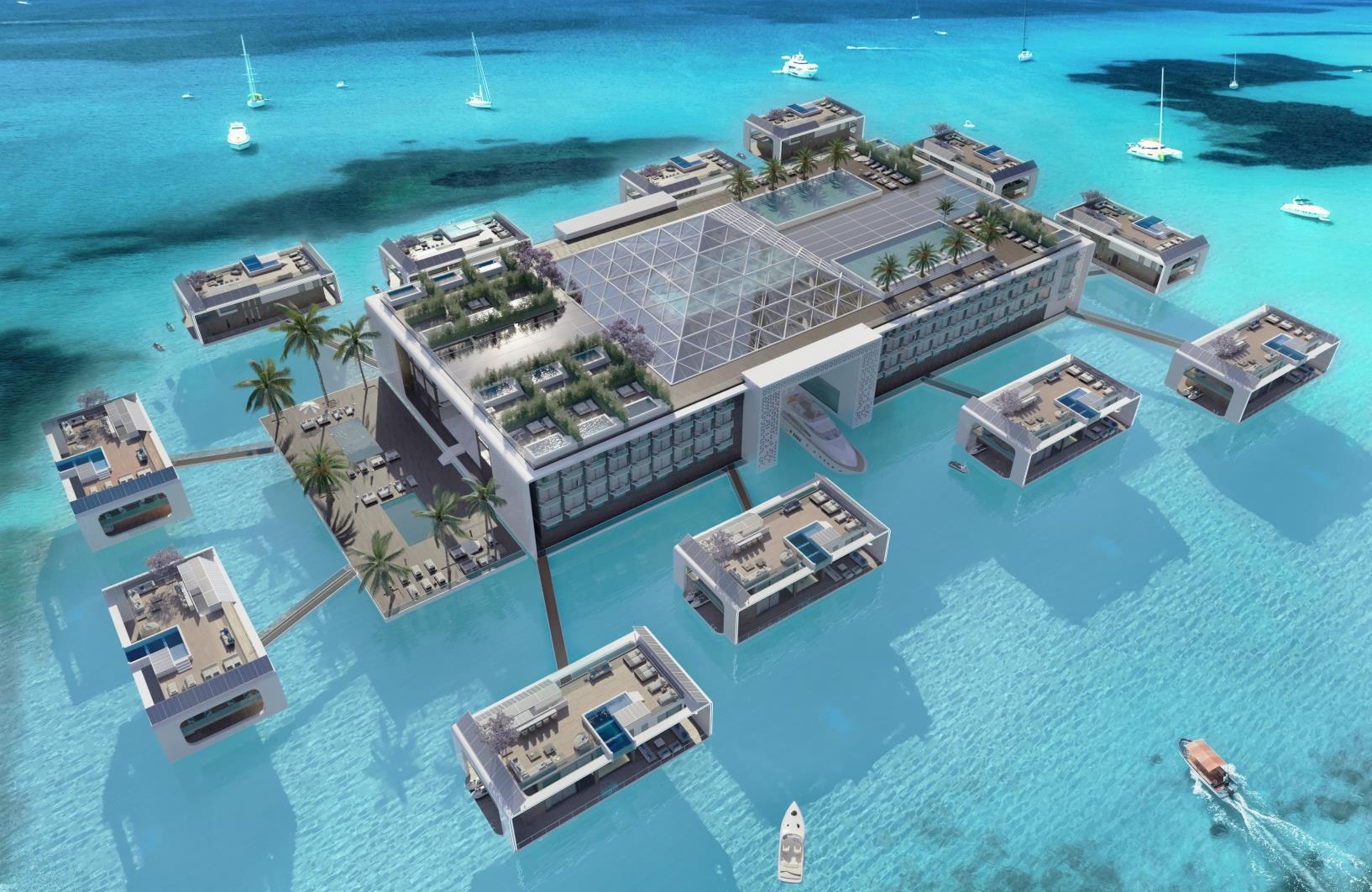 Sea Palace Floating Resort, a development in Dubai