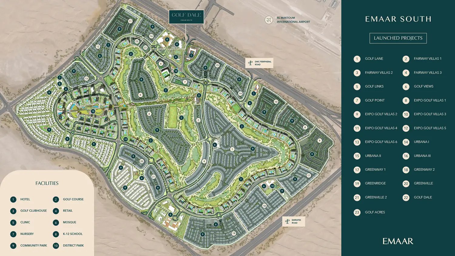 Golf Dale, a development in Emaar South, Dubai