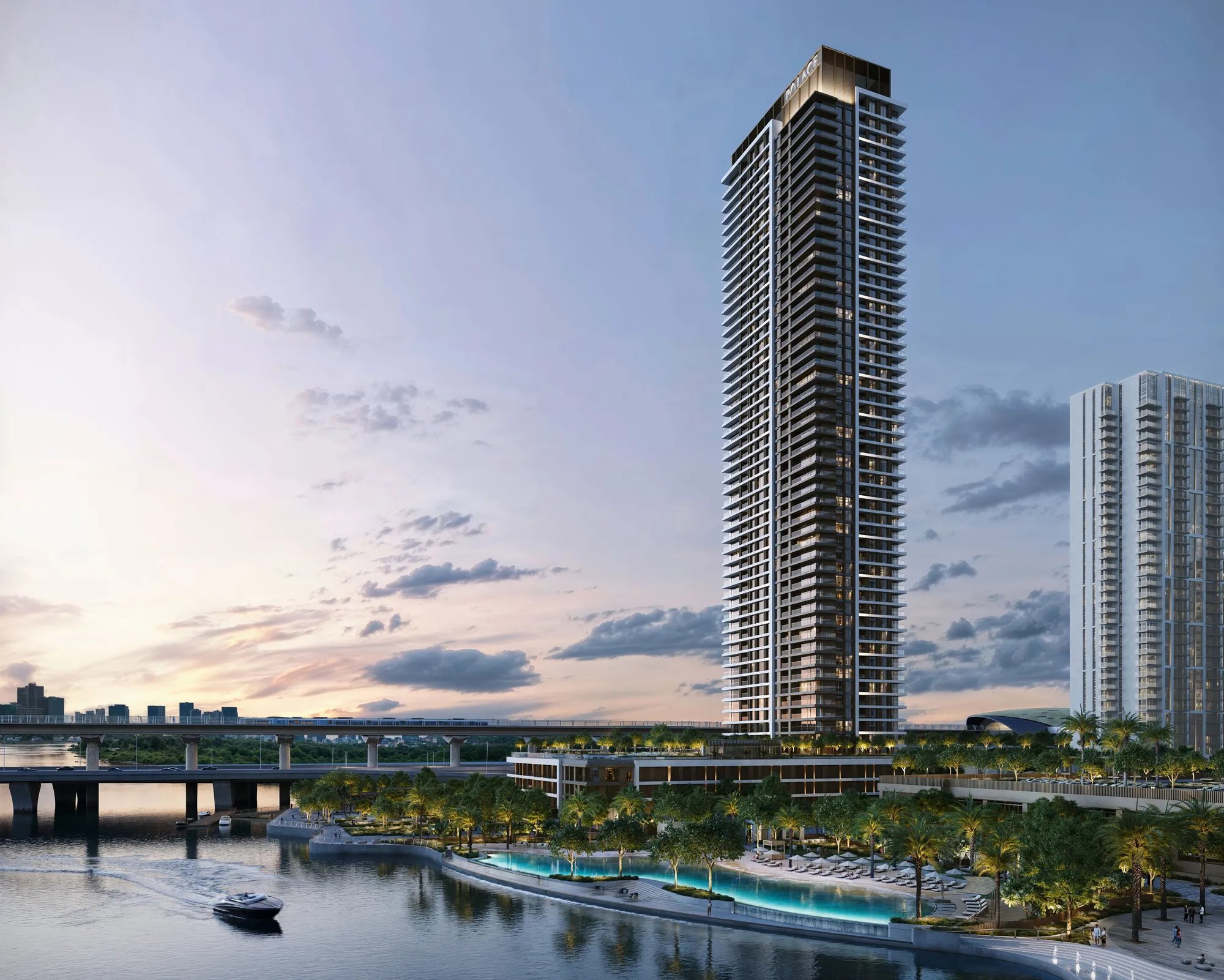The Palace Residences Creek Blue, a development in Dubai Creek Harbour, Dubai