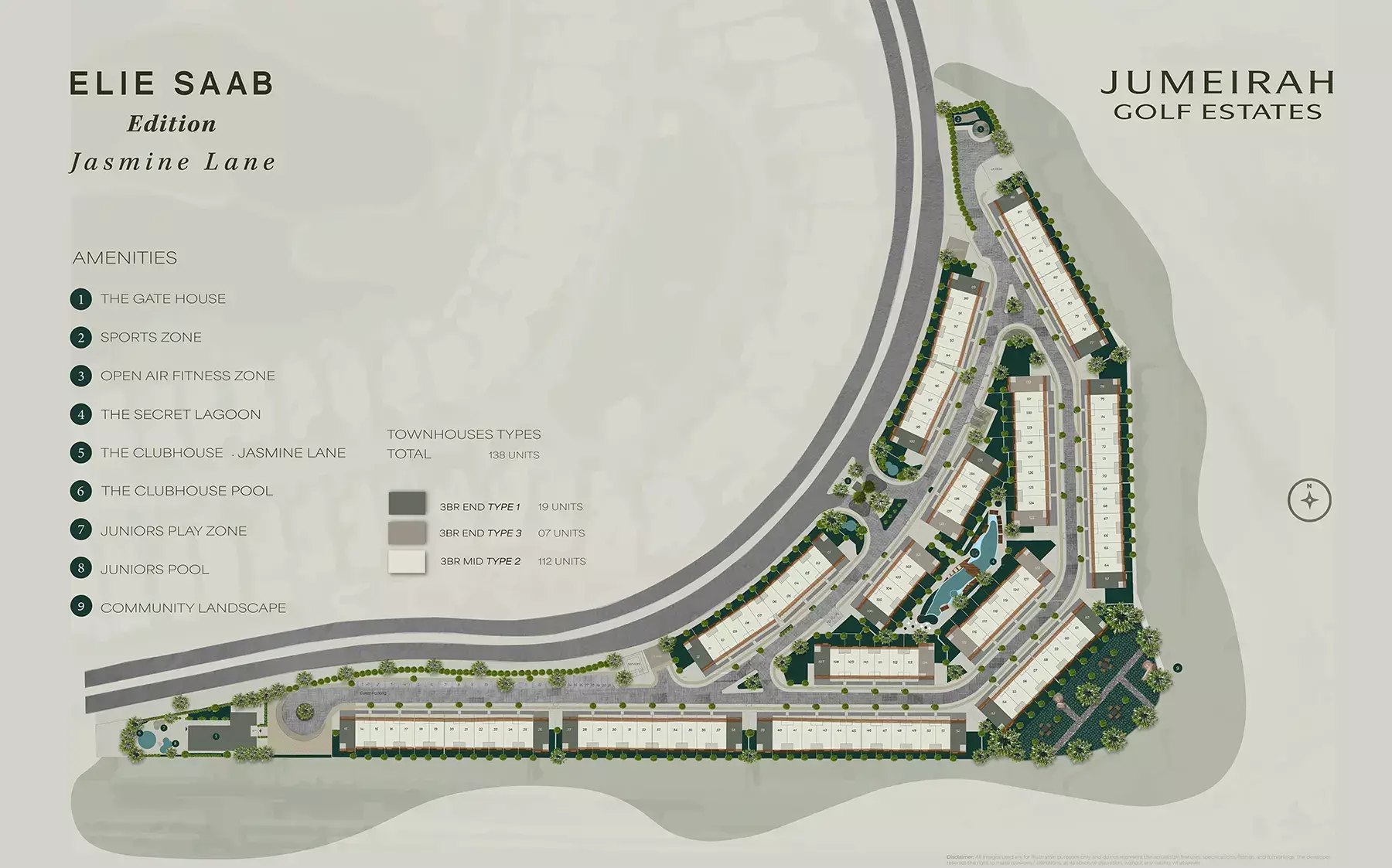 Jasmine Lane by Elie Saab, a development in Jumeirah Golf Estates, Dubai, photo 2